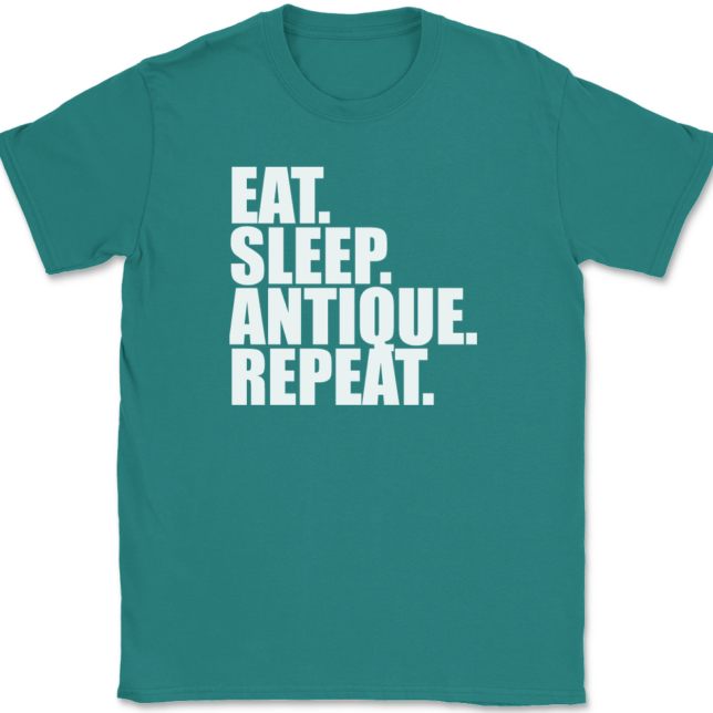 Eat Sleep Antique Repeat Antiquing T-Shirt Mens Tee - Image 11