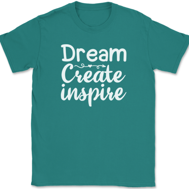 Dream Create Inspire Crafting T-Shirt Mens Tee - Image 11