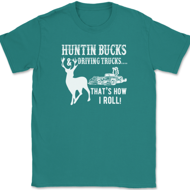 Huntin Bucks and Driving Trucks T-Shirt Mens Tee - Image 11