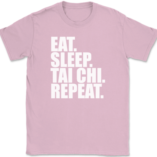 Eat Sleep Tai Chi Repeat T-Shirt Mens Tee - Image 12