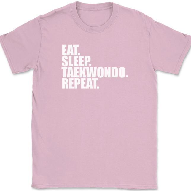 Eat Sleep Taekwondo Repeat T-Shirt Mens Tee - Image 12