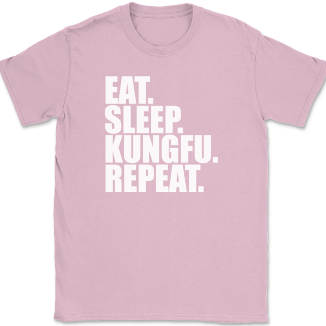 Eat Sleep Kung Fu Repeat T-Shirt Mens Tee - Image 12