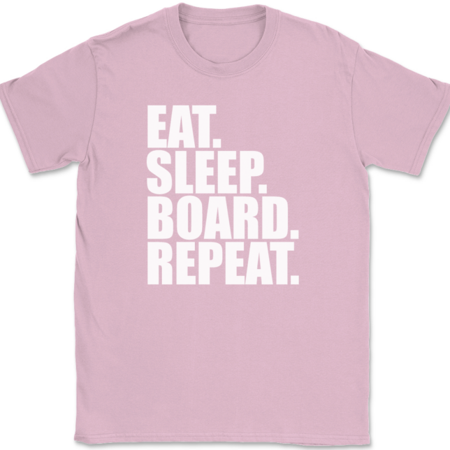 Eat Sleep Board Repeat Snowboarding T-Shirt Mens Tee - Image 12