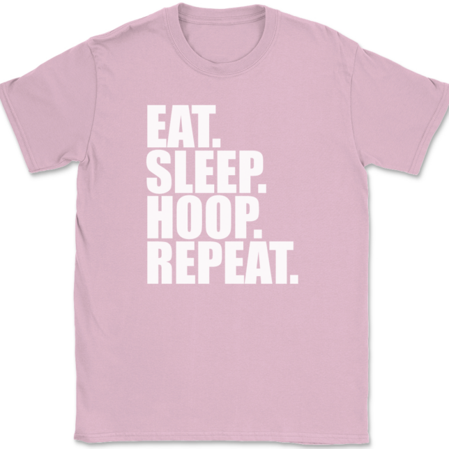 Eat Sleep Hoop Repeat Hula Hooping T-Shirt Mens Tee - Image 12