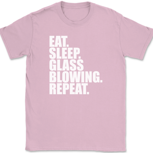 Eat Sleep Glass Blowing Repeat T-Shirt Mens Tee - Image 12