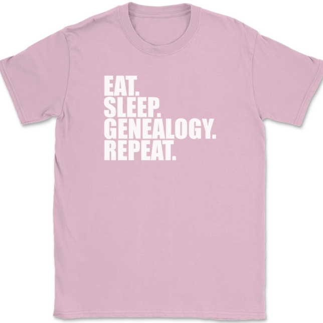 Eat Sleep Genealogy Repeat T-Shirt Mens Tee - Image 12