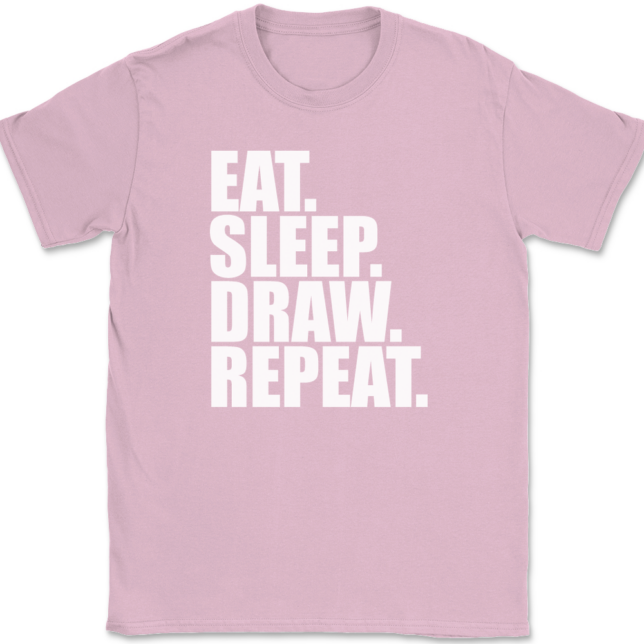 Eat Sleep Draw Repeat T-Shirt Mens Tee - Image 12