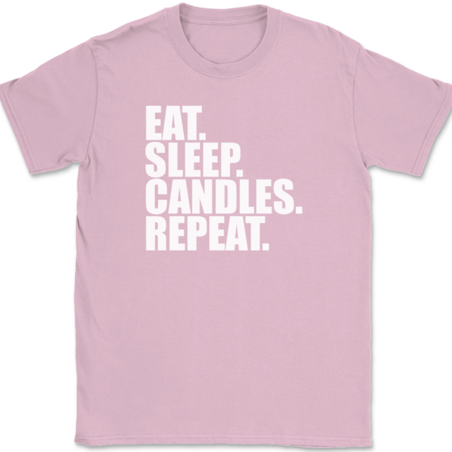 Eat Sleep Candles Repeat Candle Making T-Shirt Mens Tee - Image 12