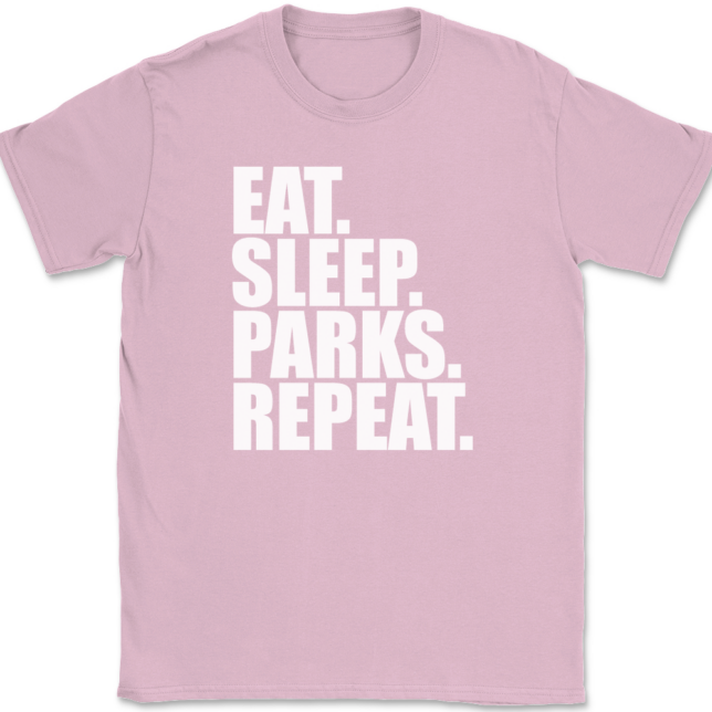 Eat Sleep Parks Repeat T-Shirt Mens Tee - Image 12