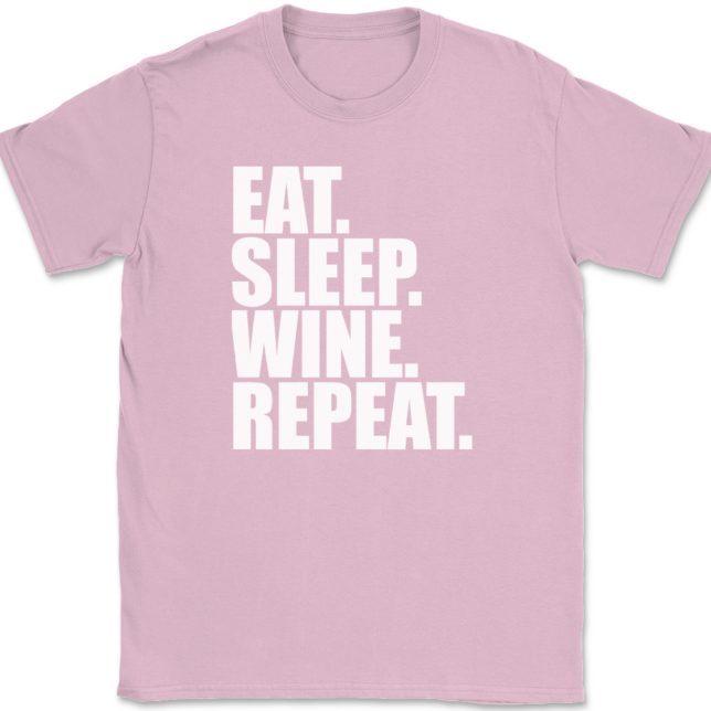 Eat Sleep Wine Repeat T-Shirt Mens Tee - Image 12