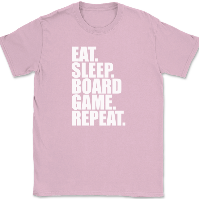 Eat Sleep Board Game Repeat T-Shirt Mens Tee - Image 12