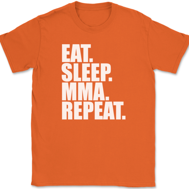 Eat Sleep MMA Repeat T-Shirt Mens Tee - Image 13