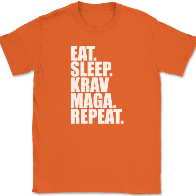 Eat Sleep Krav Maga Repeat T-Shirt Mens Tee - Image 13