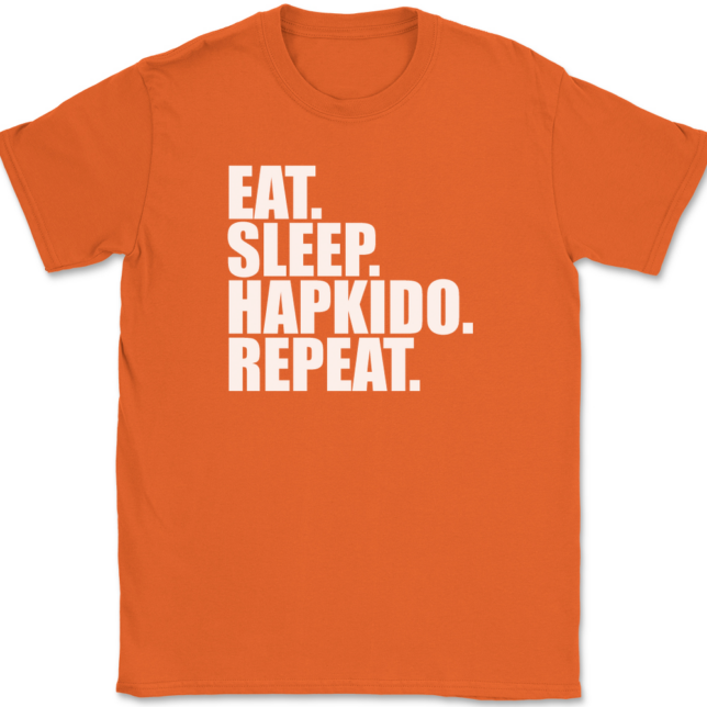 Eat Sleep Hapkido Repeat T-Shirt Mens Tee - Image 13