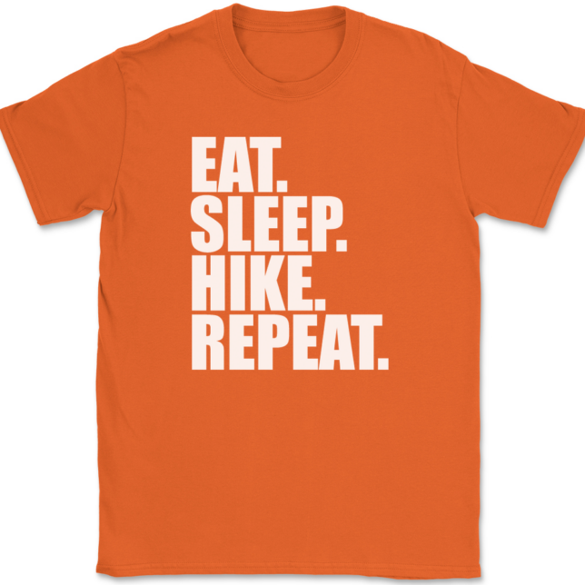 Eat Sleep Hike Repeat T-Shirt Mens Tee - Image 13