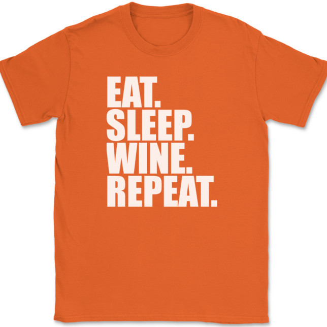 Eat Sleep Wine Repeat T-Shirt Mens Tee - Image 13