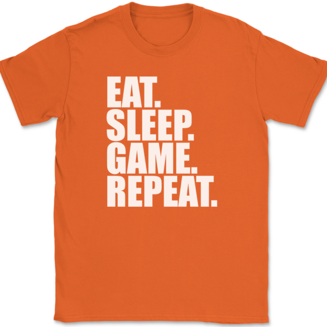 Eat Sleep Game Repeat T-Shirt Mens Tee - Image 13