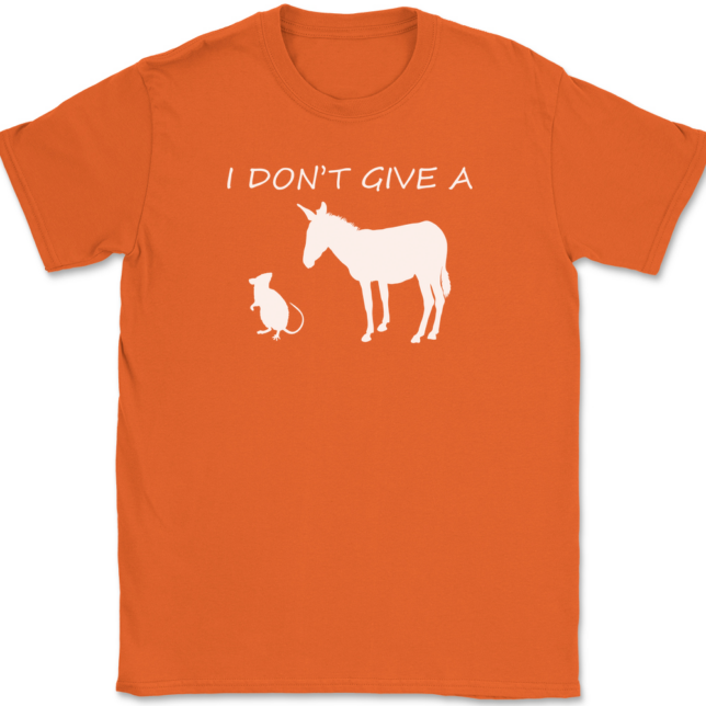 I Don't Give A Rats Ass T-Shirt Mens Tee - Image 13