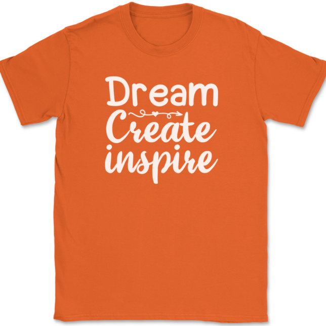 Dream Create Inspire Crafting T-Shirt Mens Tee - Image 13