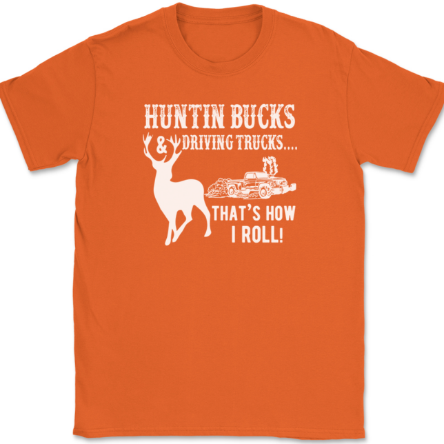 Huntin Bucks and Driving Trucks T-Shirt Mens Tee - Image 13