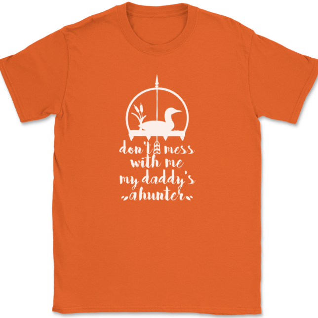 Don't Mess With Me My Daddy's A Hunter T-Shirt Mens Tee - Image 13