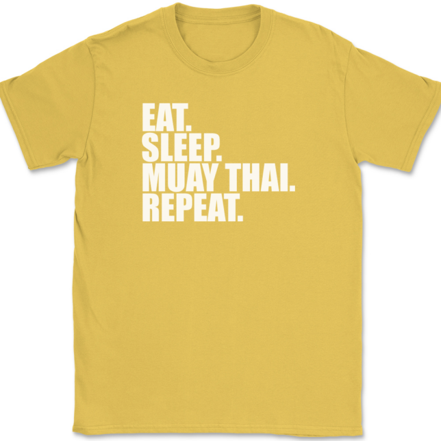 Eat Sleep Muay Thai Repeat T-Shirt Mens Tee - Image 14