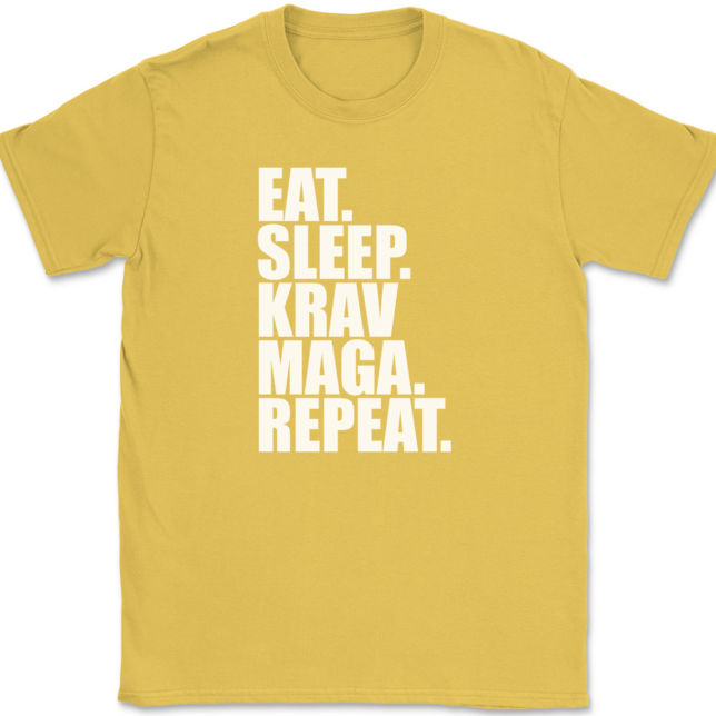 Eat Sleep Krav Maga Repeat T-Shirt Mens Tee - Image 14