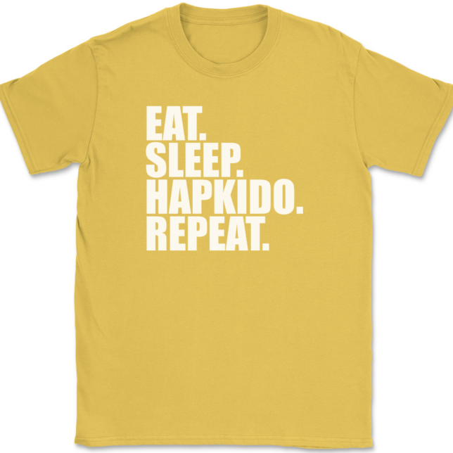 Eat Sleep Hapkido Repeat T-Shirt Mens Tee - Image 14