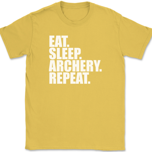 Eat Sleep Archery Repeat T-Shirt Mens Tee - Image 14