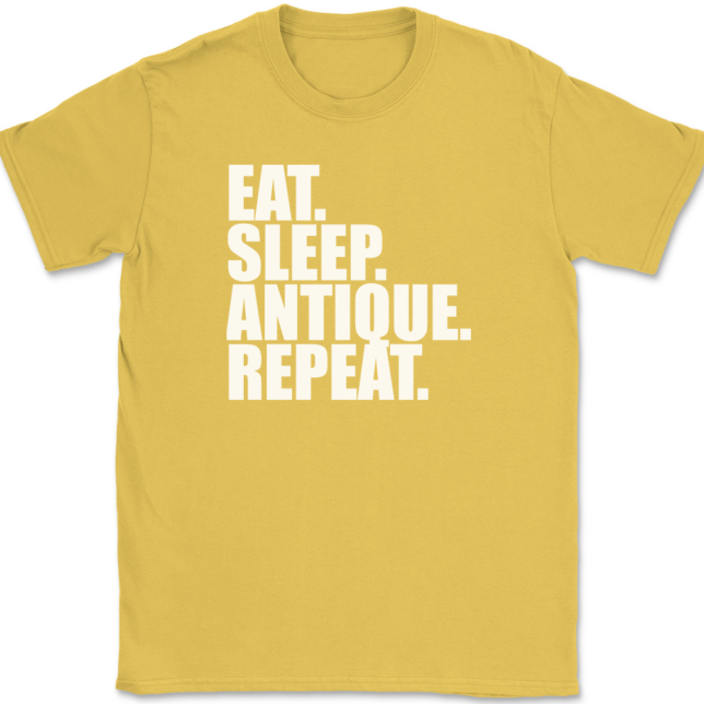 Eat Sleep Antique Repeat Antiquing T-Shirt Mens Tee - Image 14