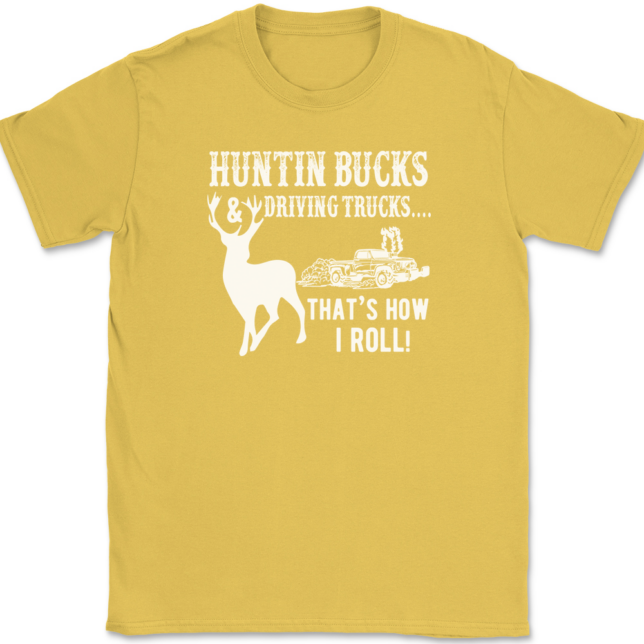 Huntin Bucks and Driving Trucks T-Shirt Mens Tee - Image 14