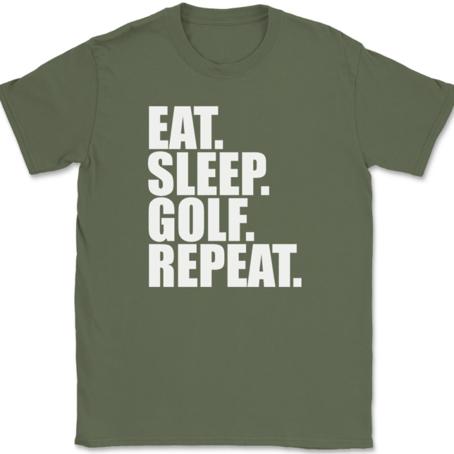 Eat Sleep Golf Repeat T-Shirt Mens Tee - Image 15