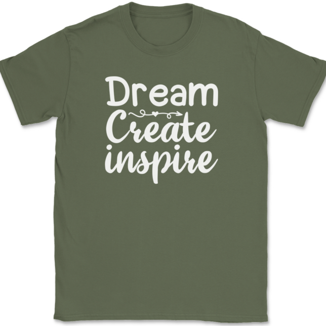 Dream Create Inspire Crafting T-Shirt Mens Tee - Image 15