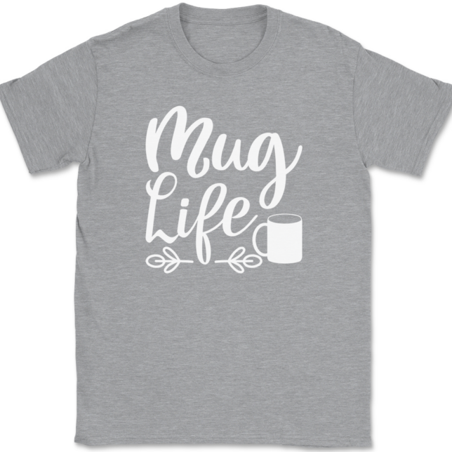 Mug Life Coffee T-Shirt Mens Tee - Image 2