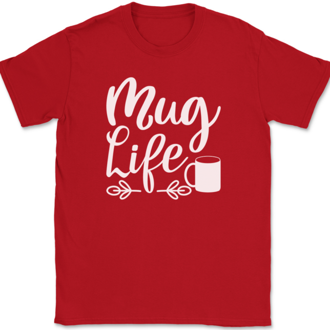 Mug Life Coffee T-Shirt Mens Tee - Image 4