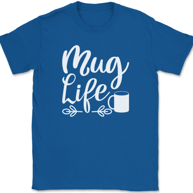 Mug Life Coffee T-Shirt Mens Tee - Image 5