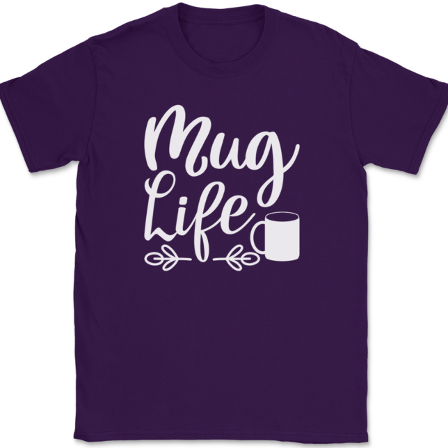 Mug Life Coffee T-Shirt Mens Tee - Image 8