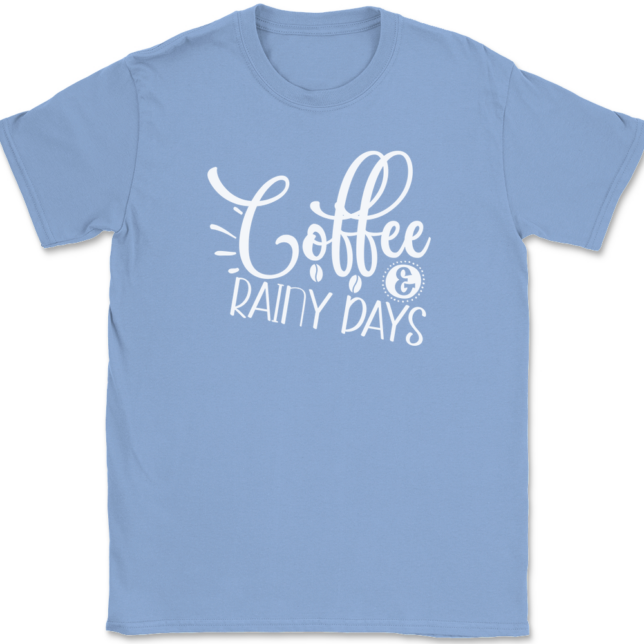 Coffee and Rainy Days T-Shirt Mens Tee - Image 10