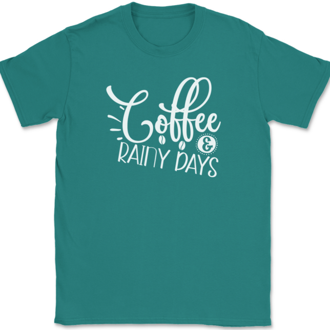 Coffee and Rainy Days T-Shirt Mens Tee - Image 11