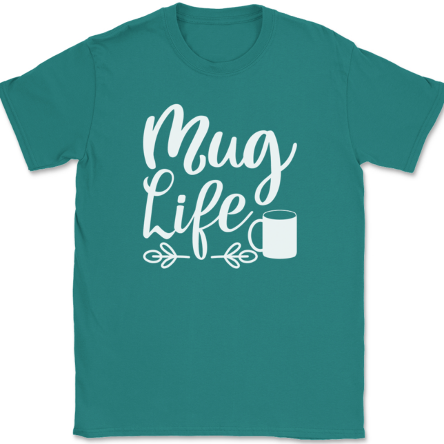 Mug Life Coffee T-Shirt Mens Tee - Image 11