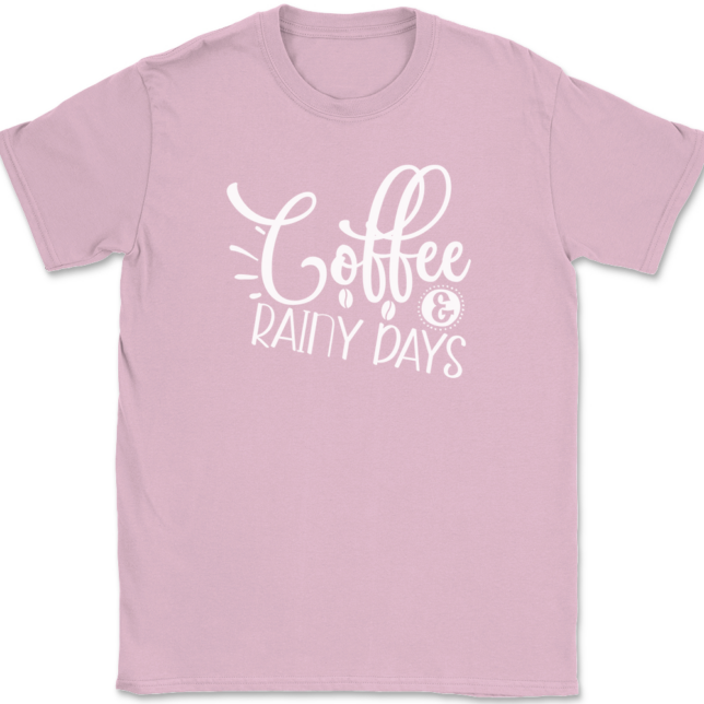 Coffee and Rainy Days T-Shirt Mens Tee - Image 12