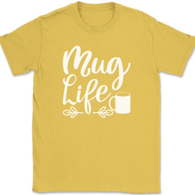 Mug Life Coffee T-Shirt Mens Tee - Image 14