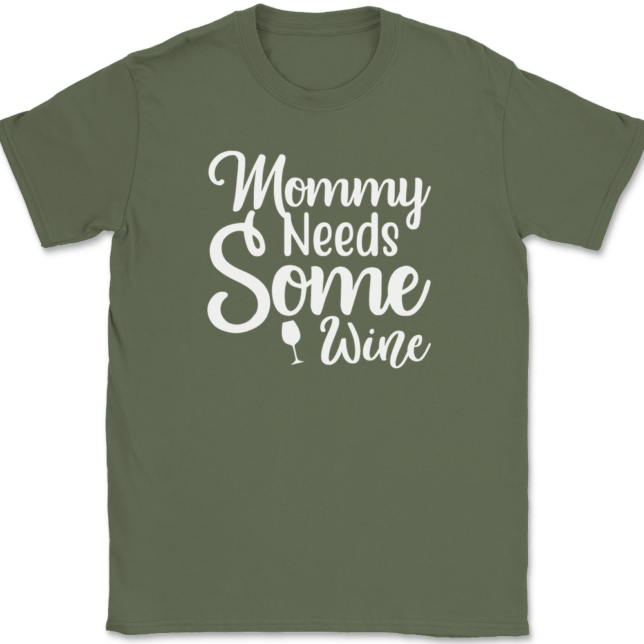 Mommy Needs Some Wine T-Shirt Mens Tee - Image 15