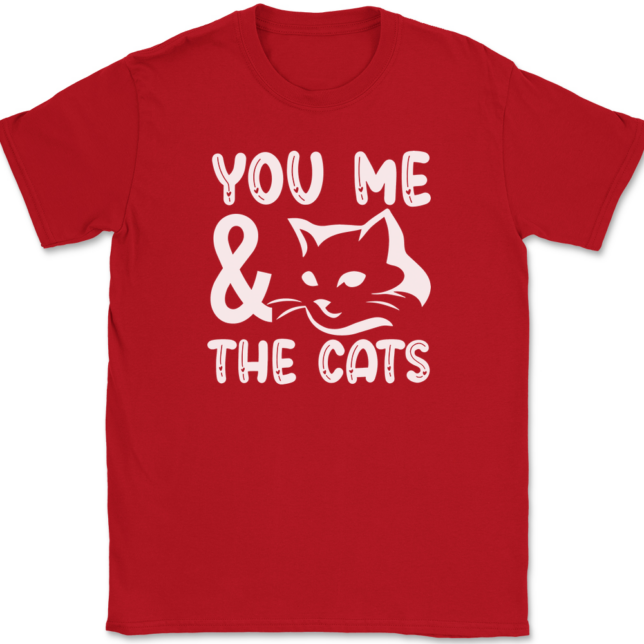 You Me and the Cats T-Shirt Mens Tee - Image 4