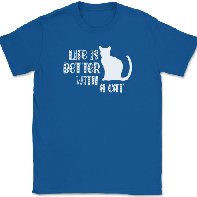 Life Is Better With A Cat T-Shirt Mens Tee - Image 5