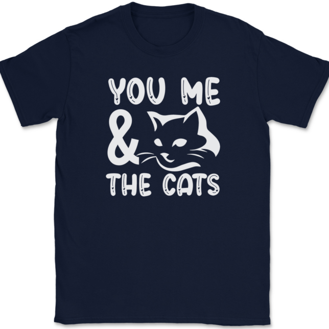 You Me and the Cats T-Shirt Mens Tee - Image 6