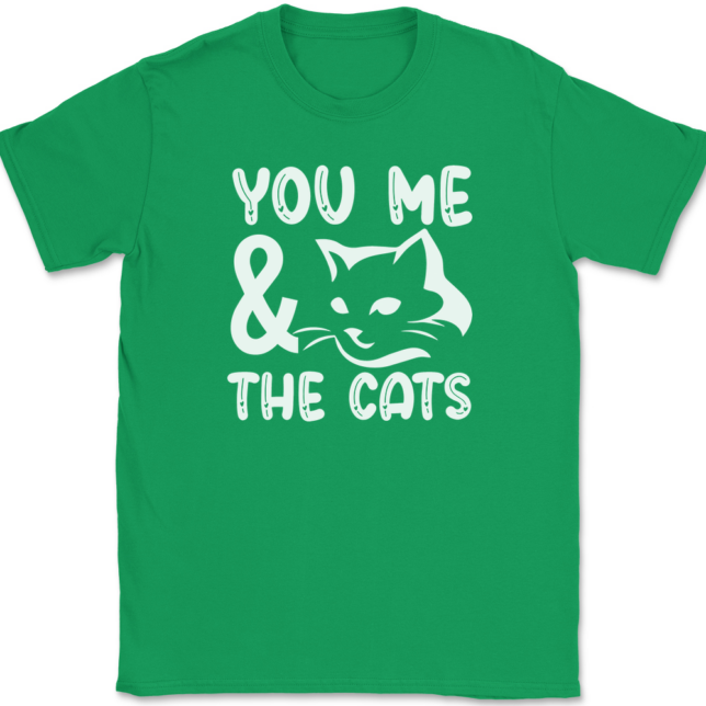 You Me and the Cats T-Shirt Mens Tee - Image 7