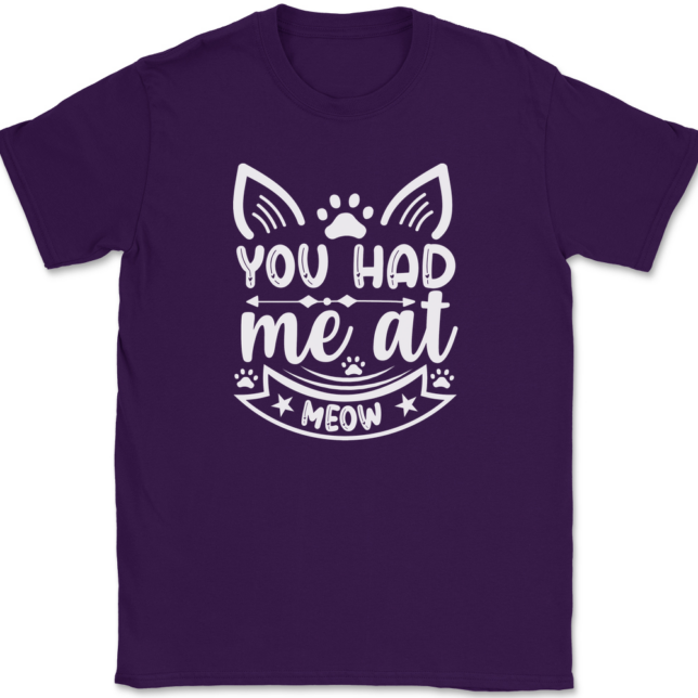 You Had Me At Meow T-Shirt Mens Tee - Image 8