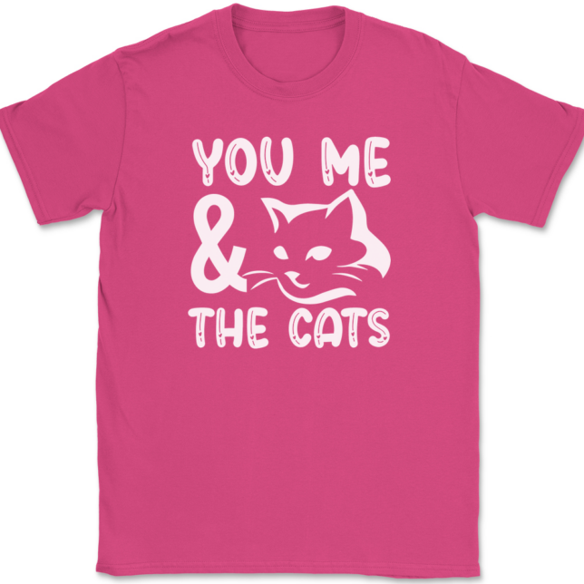 You Me and the Cats T-Shirt Mens Tee - Image 9