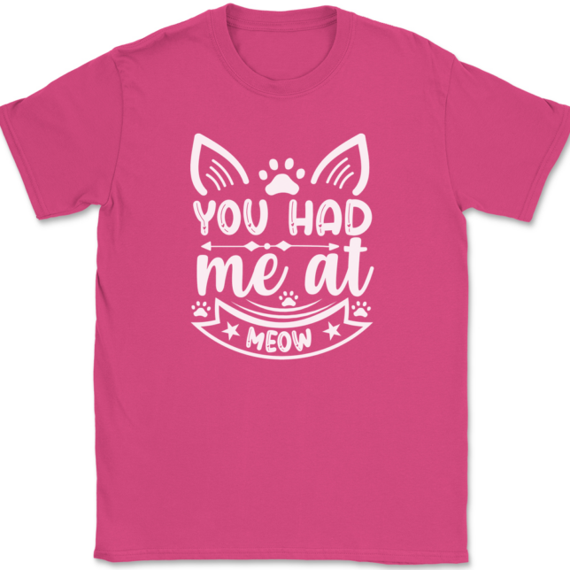 You Had Me At Meow T-Shirt Mens Tee - Image 9